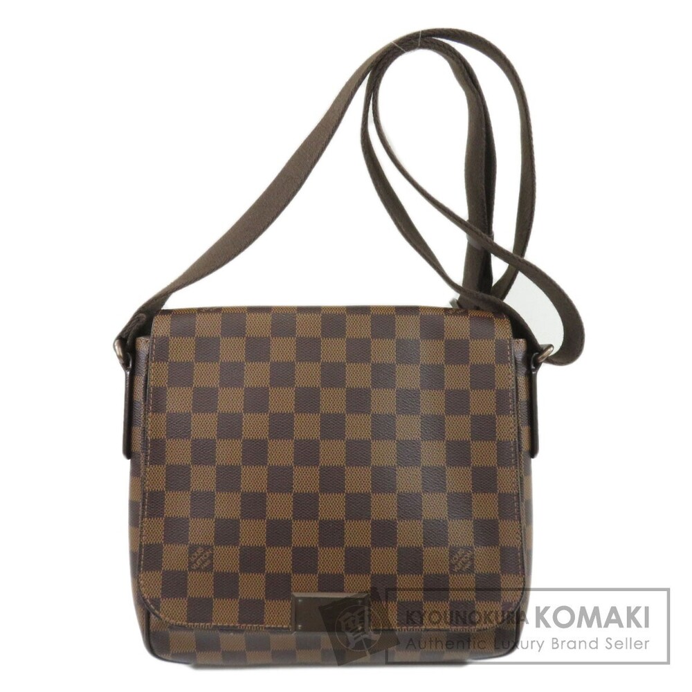 Louis Vuitton District Damier Ebene Brown Shoulder Bag Canvas